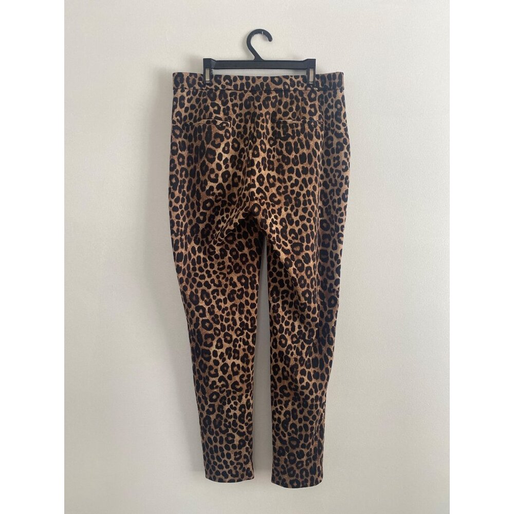 Michael Kors Women's Leopard Print Slim Fit Pants Size S - Picture 3 of 6